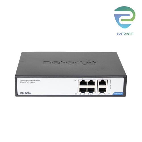 سوییچ 6 پورت گیگ POE غیر مدیریتی مدل Neterbit Switch NGS-F1006P-C