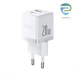 شارژر دیواری 20 وات C+U بیسوس مدل Baseus Palm Fast Charger Moon P10111608213-00