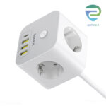 چند راهی برق و هاب شارژ 7 پورت 20 وات PD بیسوس مدل Baseus PowerCombo E00066401213-00